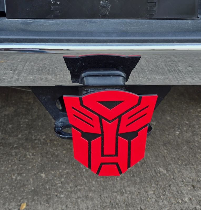Transformers Autobot Cover Plug Cap Tow Hitch Fits 2" Receivers Universal Truck